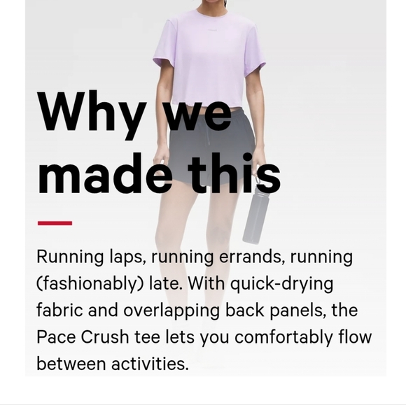 New LULULEMON Relaxed Fit  Pace Crush Cross-Back Graphic T-Shirt Size Small - Picture 12 of 17